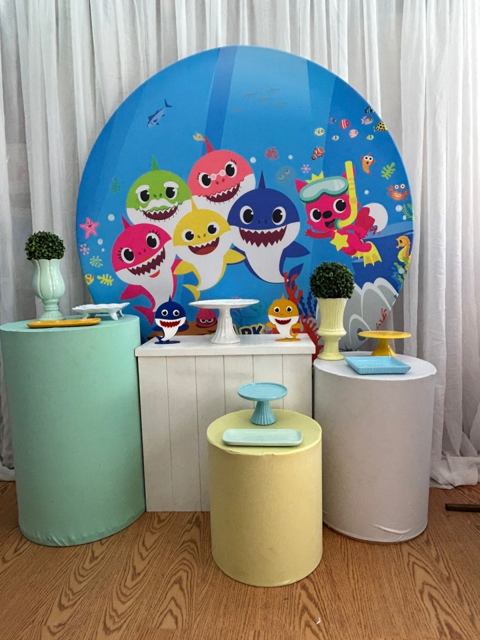 Pegue & Monte Baby Shark (Menino) - Kit Prata - Jessica Souza de Macedo