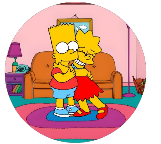 Painel Temático Simpsons - Bart E Lisa - Jessica Souza de Macedo