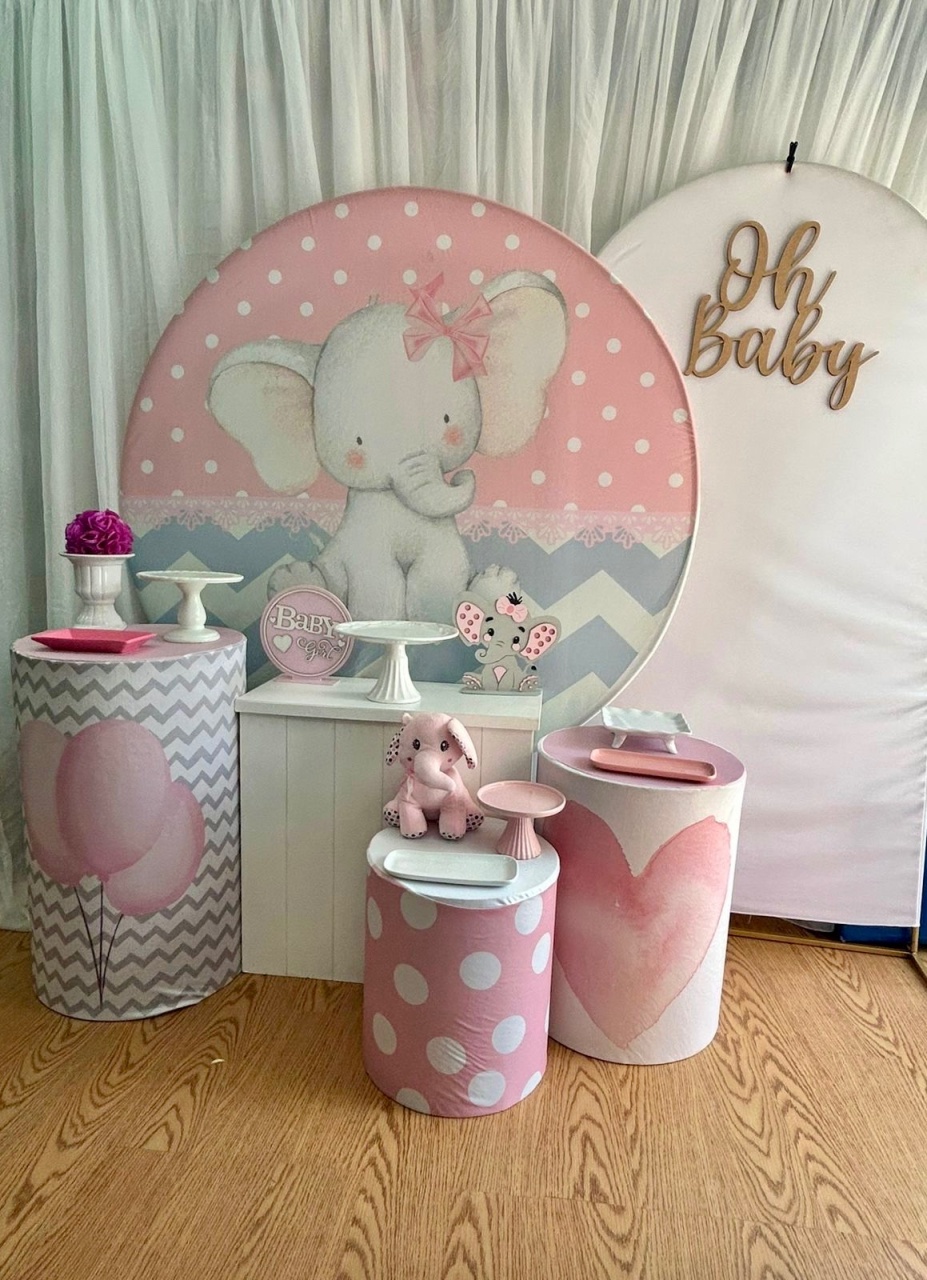  Pegue & Monte Elefantinha Rosa – Kit Ouro - Jessica Souza de Macedo