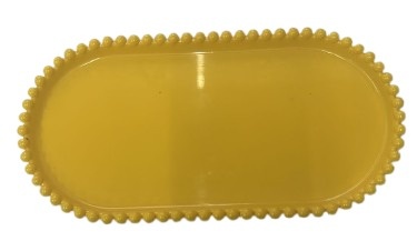 Bandeija Oval Bolinha - Amarelo - Jessica Souza de Macedo