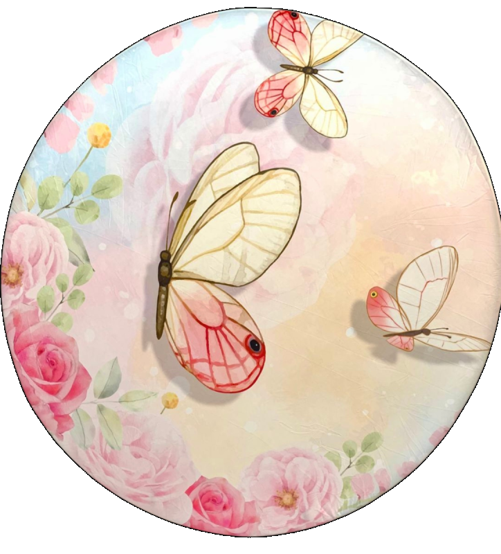 Painel Temático Borboleta Rosa - Jessica Souza de Macedo