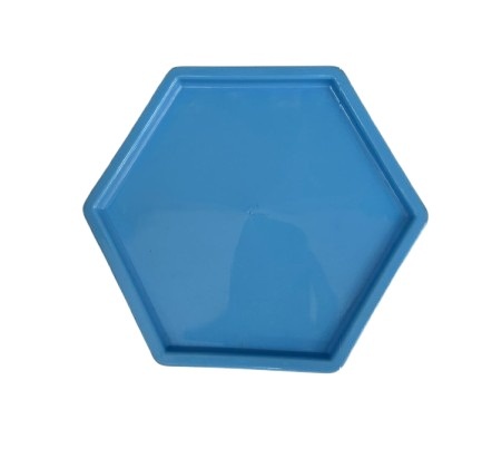 Bandeija Sextavada Baixa - Azul Claro - Jessica Souza de Macedo
