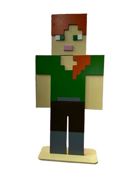 Display Minecraft Verde - Jessica Souza de Macedo