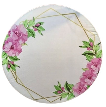 Painel Temático Floral (Rosa Com Branco) - Jessica Souza de Macedo