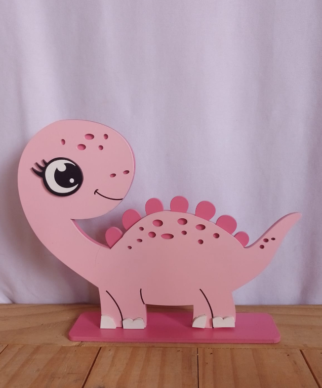 Display Dinossauro Baby (Rosa) - Jessica Souza de Macedo