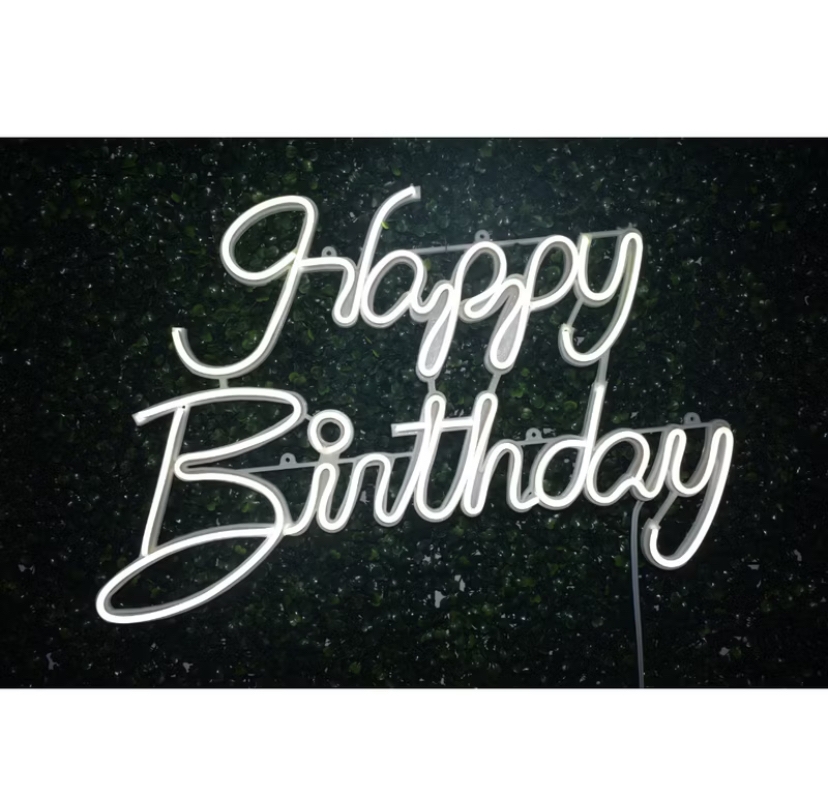 Painel Led Neon Happy Birthday - Jessica Souza de Macedo