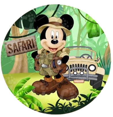 Painel Temático Mickey Safari - Jessica Souza de Macedo