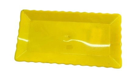 Bandeija Onda Retangular -  Amarelo - Jessica Souza de Macedo