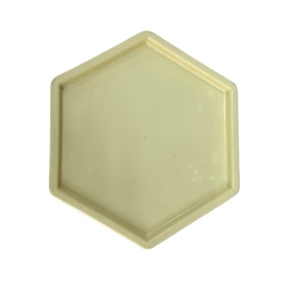 Bandeija Sextavada Baixa - Amarelo Bebe - Jessica Souza de Macedo