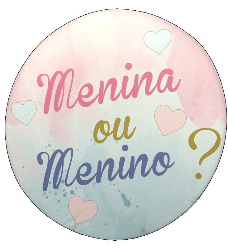 Painel Temático Chá Revelação (Azul E Rosa) - Jessica Souza de Macedo