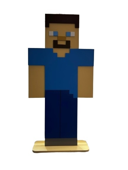 Display Minecraft Azul - Jessica Souza de Macedo
