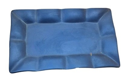 Bandeija Retangular Onda - Azul Petroleo - Jessica Souza de Macedo