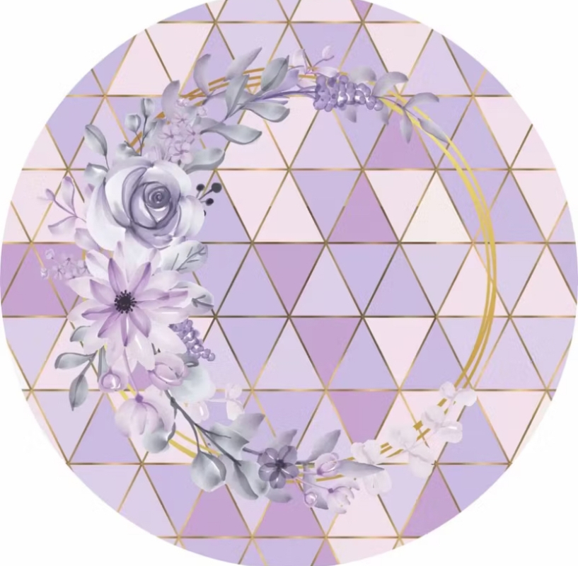 Painel Temático Floral (Lilas) - Jessica Souza de Macedo
