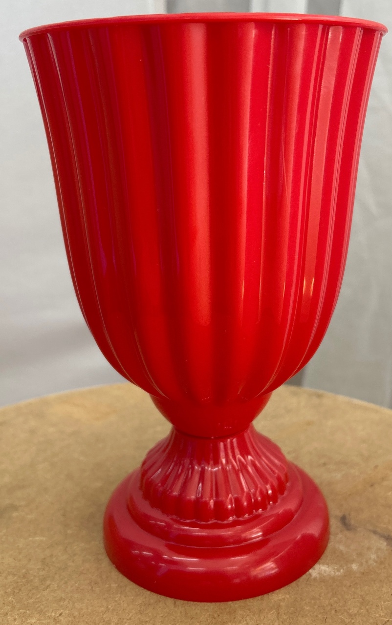 Vaso Dubai Acrilico P -  Vermelho  - Jessica Souza de Macedo