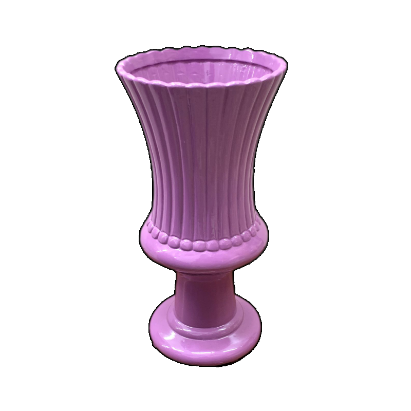 Vaso Charme Cerâmica Violeta G - Jessica Souza de Macedo