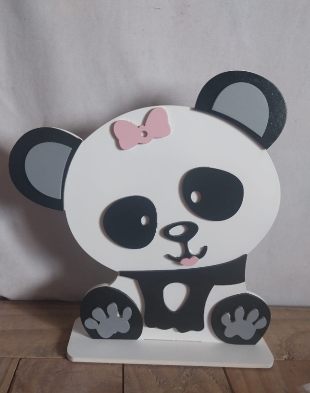 Display Ursa Panda (Rosa) - Jessica Souza de Macedo