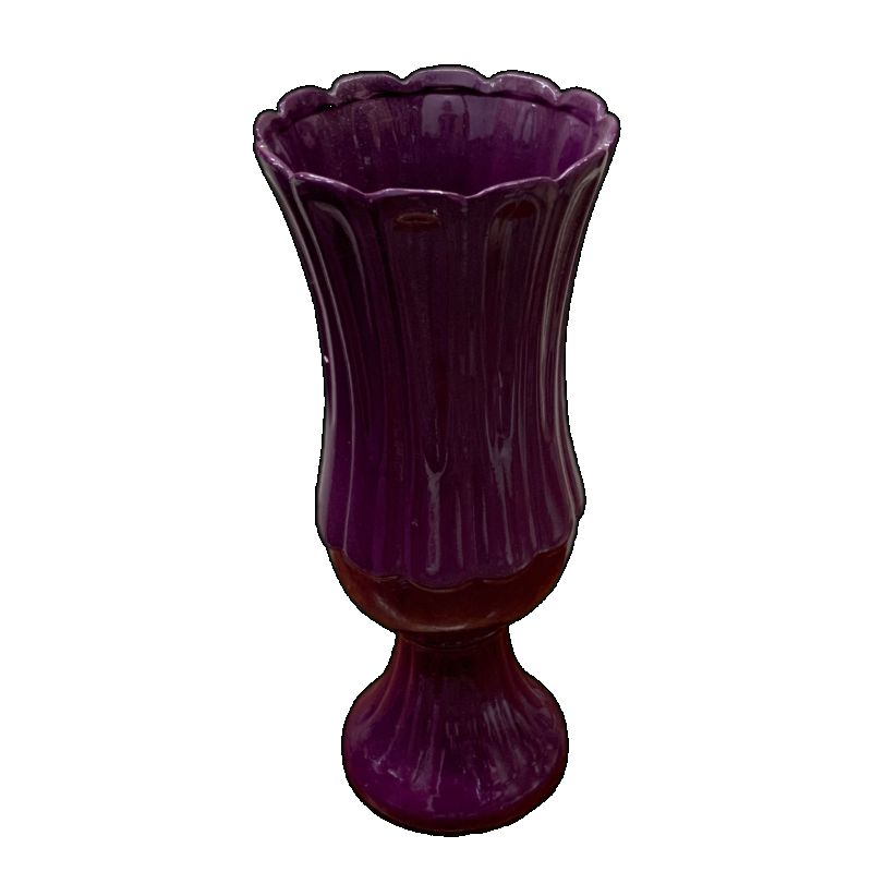 Vaso Rainha Em Cerâmica (Roxo) - Jessica Souza de Macedo