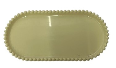 Bandeija Oval Bolinha - Amarelo Candy - Jessica Souza de Macedo