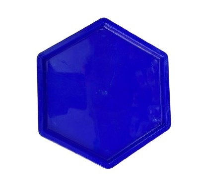 Bandeija Sextavada Baixa - Azul Escuro - Jessica Souza de Macedo