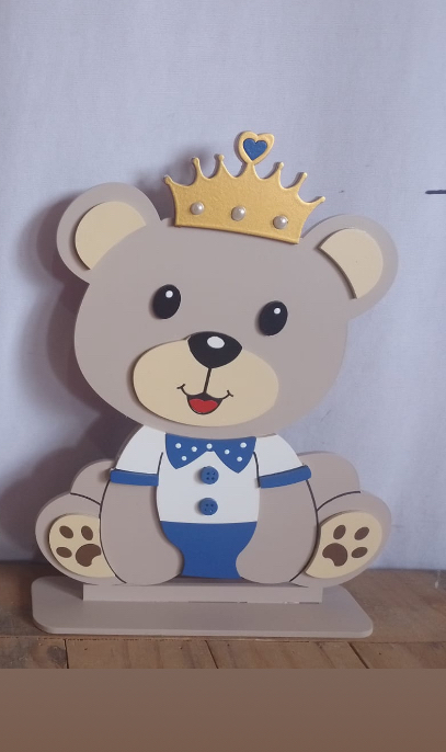 Display Urso Realeza (Azul) - Jessica Souza de Macedo