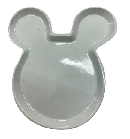 Bandeija Ceramica Minnie - Branca - Jessica Souza de Macedo