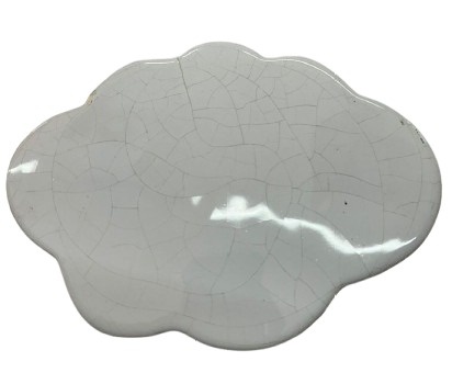 Bandeija Ceramica Nuvem - Branco - Jessica Souza de Macedo