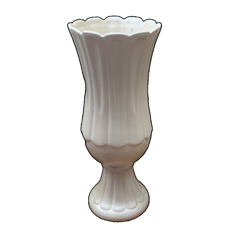 Vaso Rainha Em Cerâmica (Branco Cintilante) - Jessica Souza de Macedo