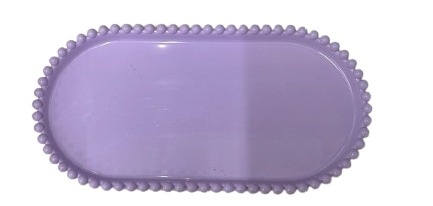 Bandeija Oval Bolinha - Lilas Candy - Jessica Souza de Macedo