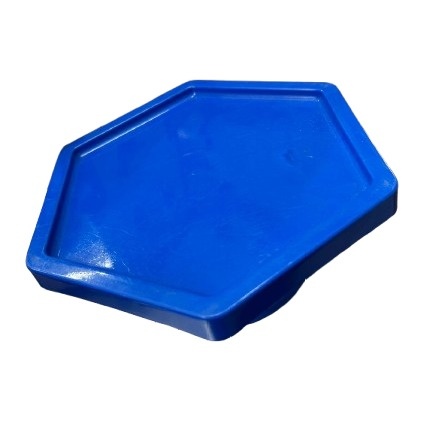 Bandeija Sextavada Alta - Azul - Jessica Souza de Macedo