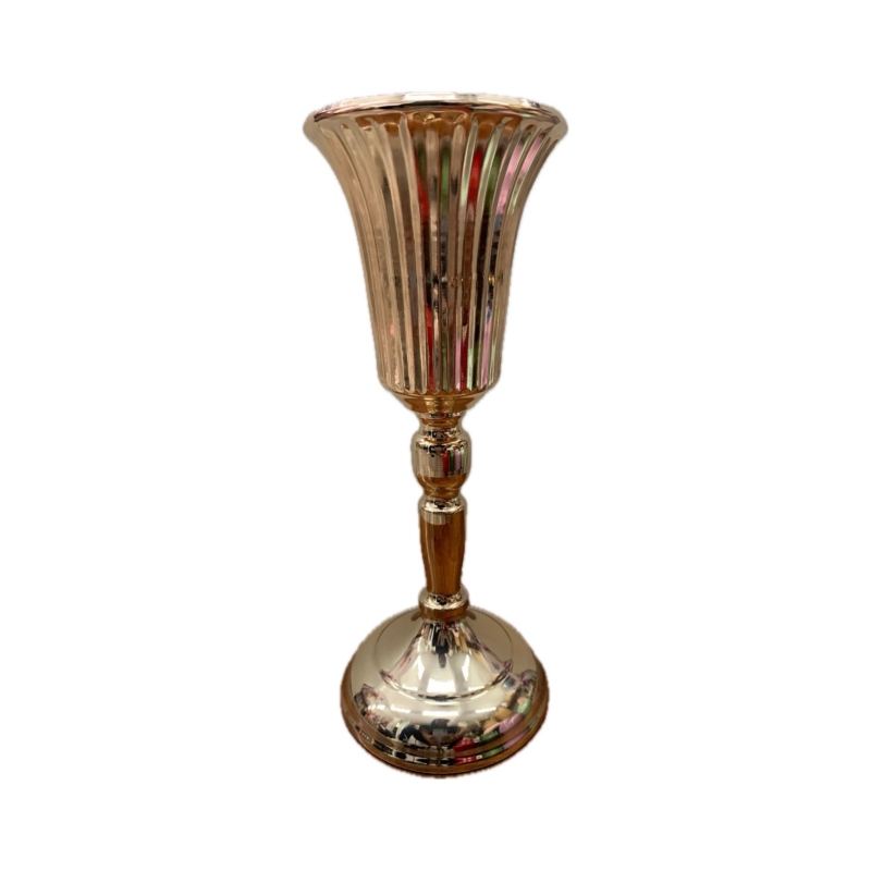 Vaso Metal Dourado M (Modelo 01) - Jessica Souza de Macedo