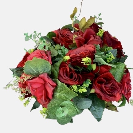 Arranjo Flor Permanente (Vermelho Escuro) - Jessica Souza de Macedo