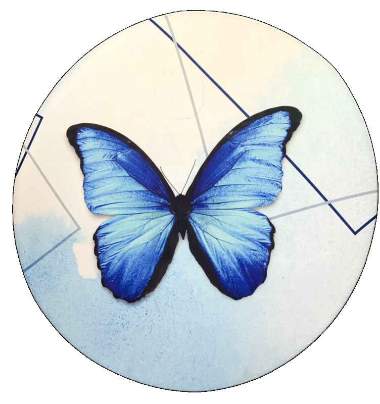 Painel Temático Borboleta Azul - Jessica Souza de Macedo