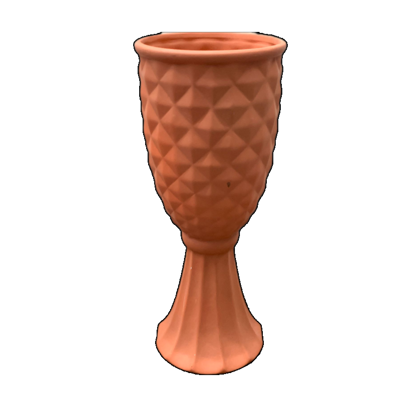 Vaso Diamante Cerâmica Terra Cota G - Jessica Souza de Macedo