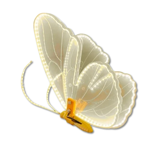 Borboleta de Led 40Cm C/ Movimento Na Asa Decoração + Espeto - Jessica Souza de Macedo