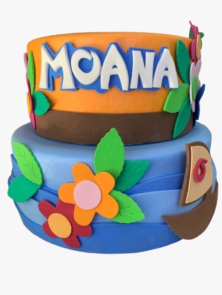 Bolo Moana - 2 Andares - Jessica Souza de Macedo
