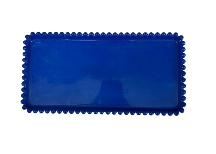 Bandeija Retangular Bolinha -  Azul Escuro - Jessica Souza de Macedo