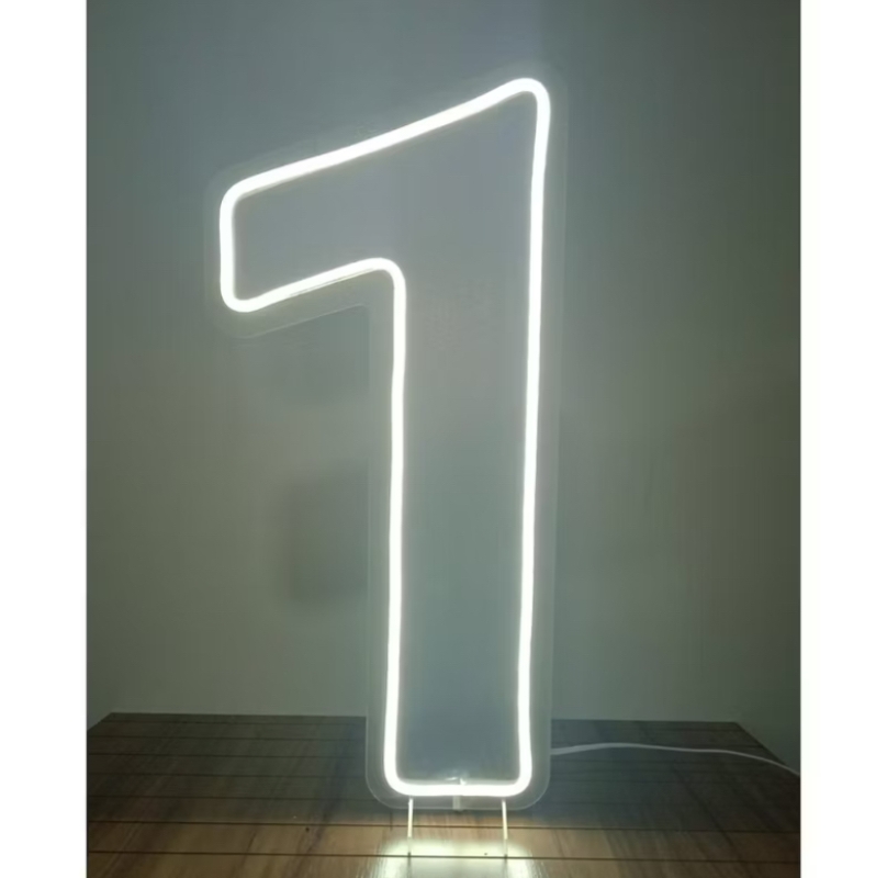 Painel Led Neon Número 1 (50Cm) - Jessica Souza de Macedo