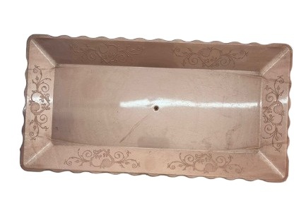 Bandeija Onda Retangular -  Rose Gold - Jessica Souza de Macedo