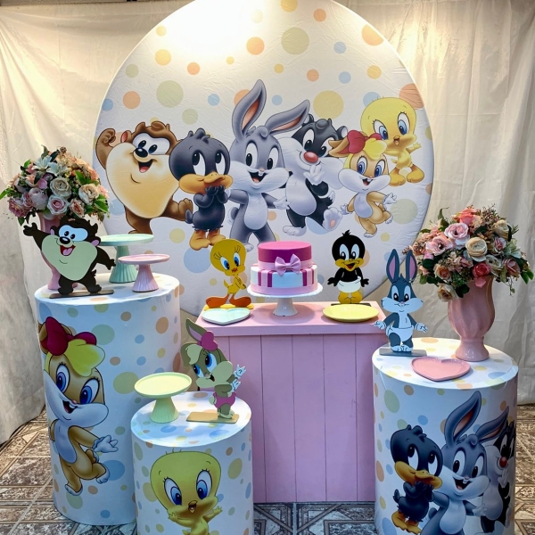Baby Looney Tunes (Menina) - Kit Prata - Jessica Souza de Macedo