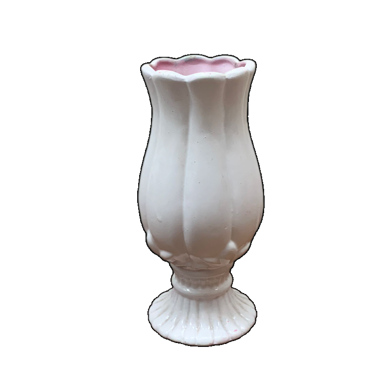 Vaso Tulipa Cerâmica (Branco) Pp - Jessica Souza de Macedo