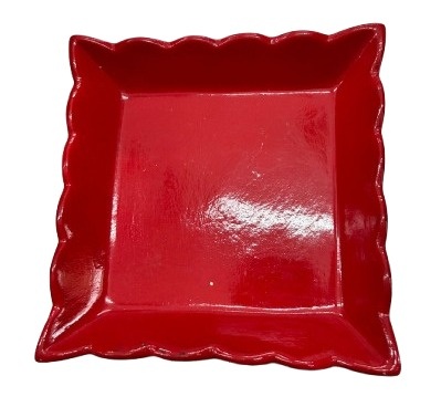 Bandeija Quadrada P - Vermelho - Jessica Souza de Macedo