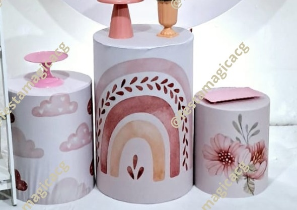 Cilindro Arco Iris Boho - Olivete Filgueira
