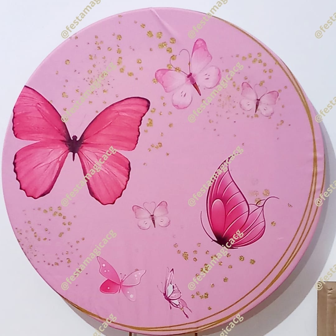 Capa Painel 50Cm Borboleta Pink - Olivete Filgueira