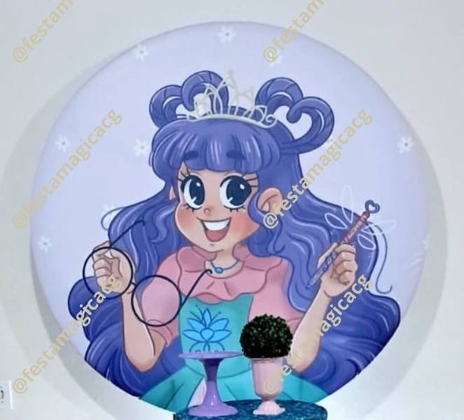 Painel Princesa Desastrada - Olivete Filgueira