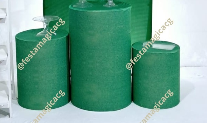 Cilindro Glitter Verde Bandeira - Olivete Filgueira