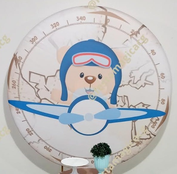 Painel Ursinho Aviador  - Olivete Filgueira