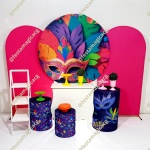 K4 Mascara de Carnaval Roxa - imagem 3