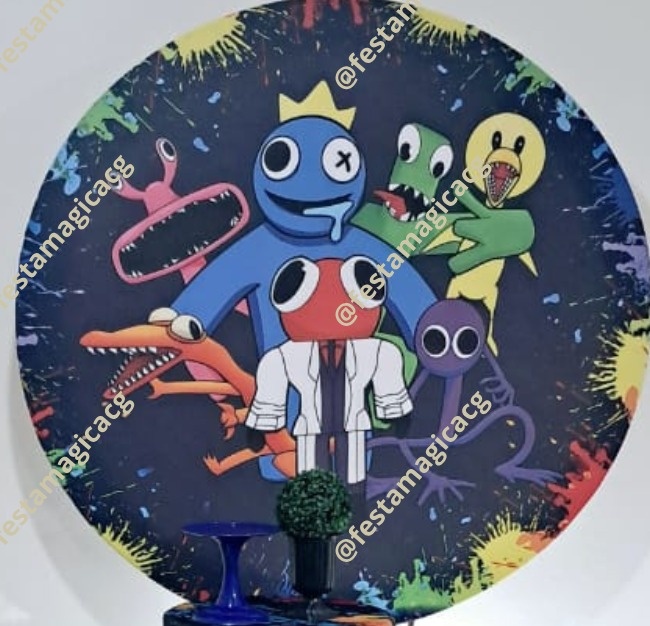 Painel Rainbow Friends - Olivete Filgueira