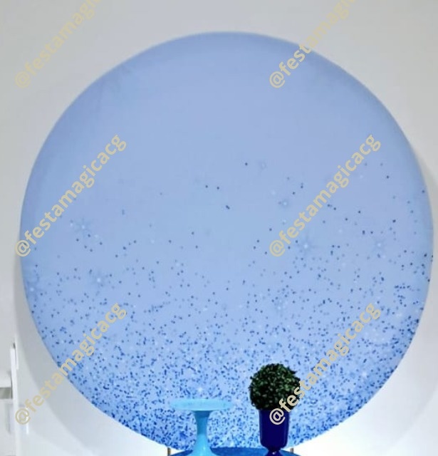 Capa Painel Azul Glitter - Olivete Filgueira
