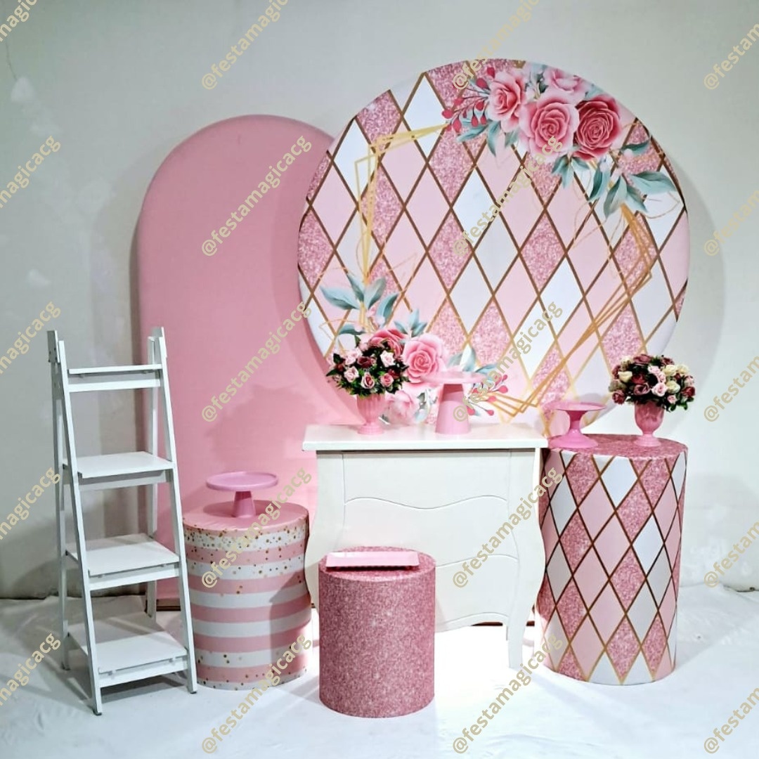 K3 Floral Rosa  - Olivete Filgueira